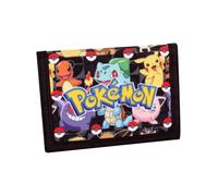 Cartera Pokémon para niños y niñas, cartera de lona con cremallera, monedero y tarjetero, con Charmander & Pikachu, Multicolor, Moderno