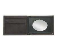 Cartera Polipiel con Compartimento para Placa de identificacion. 3 Compartimentos y Accesorio Extraible para fijacion de la Placa