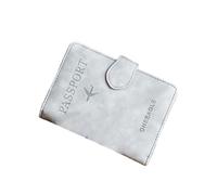 Cartera Tarjetero Mujer - Cartera de viaje fina con bloqueo RFID para mujer porta pasaporte funcional y delgado con ranuras para tarjetas de identificación y bolsillo para viajes internacionales