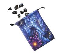 Cartera Tarot - de terciopelo para tarjetas adivinatorias - vintage de brujas con diseño agradable para niños Halloween lectura joyas maquillaje