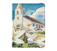 Cartera ultrafina de piel sintética para pasaporte, ideal para mujeres y niñas, para tarjetas de identificación, vacunas, viajes, iglesia, domingo de Pascua, Iglesia Domingo de Pascua, 1 size, Casual