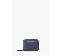 Valentino Monedero Zero Re Zip Around Wallet BLU Notte Azul Marino