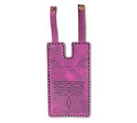Cartera Western Boot con correa a presión, tarjetero delgado de cuero hecho a mano para mujer, cartera pequeña para botas o bolsos, para viajes, uso diario y estilo al aire libre, Pink, 3*4in, Retro
