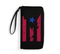 Carteras Bandera De Puerto Rico Coin Purse Monedero Elegante Billetera Pequeña Moda Change Purse para Damas, Profesor