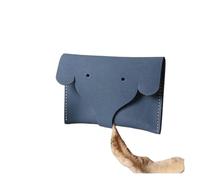 Carteras Cartera Cartera de cuero manual Tarjetero de identificación de gran capacidad Monederos de bolsillo for monedas de moda unisex Resistente a desgarros Durable ( Color : Blu , Size : 3.3*4.7in