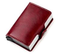 Carteras Cartera Carteras de cuero for hombres Monederos plegables de negocios de gran capacidad Escudo de identificación ultrafino Almacenamiento de tarjetas de bolsillo for monedas Regalo ( Color :