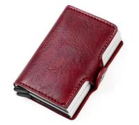 Carteras Cartera Carteras de cuero for hombres Monederos plegables de negocios de gran capacidad Escudo de identificación ultrafino Almacenamiento de tarjetas de bolsillo for monedas Moda ( Color : E