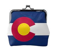 Carteras con la bandera del estado de Colorado para mujer, monedero para mujer, cartera pequeña para mujer, adecuada para mujer, elegante y personalizada, Negro -, Talla única, Art Deco