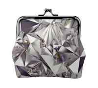 Carteras con patrón de diamante para mujer, monedero para mujer, cartera pequeña para mujer, adecuada para mujeres, elegante y personalizada, Negro -, Talla única, Art Deco