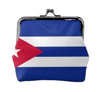 Carteras de bandera cubana para mujer, monedero para mujer, cartera pequeña para mujer, adecuada para mujer, elegante y personalizada, Negro -, Talla única, Art Deco