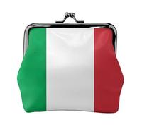 Carteras de bandera de Italia para mujer, monedero para mujer, cartera pequeña para mujer, adecuada para mujer, elegante y personalizada, Negro -, Talla única, Art Deco