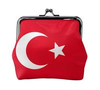 Carteras de bandera de Turquía para mujer, monedero para mujer, cartera pequeña para mujer, adecuada para mujer, elegante y personalizada, Negro -, Talla única, Art Deco