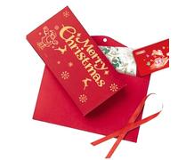 Carteras de dinero de Navidad - Sobres de dinero de Navidad, tarjetas de felicitación, diseños de Papá Noel, reno y Elf | Sobres de Feliz Navidad para dinero en efectivo, vales, para familiares