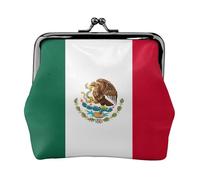 Carteras de la bandera de México para mujer, monedero para mujer, cartera pequeña para mujer, adecuada para mujer, elegante y personalizada, Negro -, Talla única, Art Deco