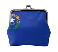 Carteras de la bandera del estado de Nevada para mujer, monedero para mujer, cartera pequeña para mujer, adecuada para mujer, elegante y personalizada, Negro -, Talla única, Art Deco