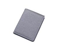 Carteras de Mujer Cartera Corta para Hombre Monedero Monedero Monedero para Hombre Monedero Titular de la Tarjeta Cartera Corta de Lona Vertical (Color : Grau)