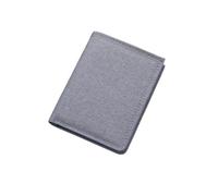 Carteras de Mujer Cartera Corta para Hombre Monedero Monedero Monedero para Hombre Monedero Titular de la Tarjeta Cartera Corta de Lona Vertical (Color : Grau)