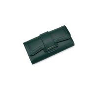 Carteras de Mujer Carteras de Cuero Simples para Mujer Cartera Triple Titular de la Tarjeta Bolso de Embrague Largo Monedero de Dama para Diario (Color : Red)