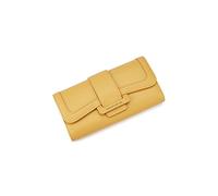 Carteras de Mujer Carteras de Cuero Simples para Mujer Cartera Triple Titular de la Tarjeta Bolso de Embrague Largo Monedero de Dama para Diario (Color : Red)