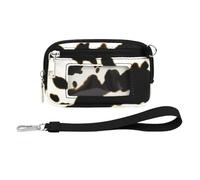 Carteras De Muñeca Para Mujeres, Portatarjetas De Crédito Para Viajes - Cartera Compacto Para Mujer Con Pulsera Desmontable | Cartera Pequeña Para Identificación, Llaves, Permiso De Condu, Black And