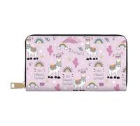 Carteras delgadas de cuero para mujeres y hombres, cartera para tarjetas sin llama dramática para mujeres y hombres con cremallera
