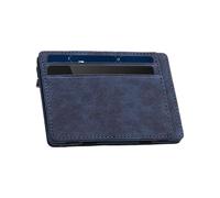 Carteras mágicas para hombres - Cartera de bolsillo de piel sintética con pinza de billetes mágica y titular de tarjetas, organizador de tarjetas y dinero líquido, cartera para hombres, azul, Se