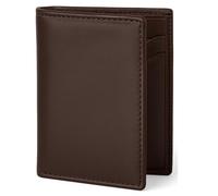 Carteras para Hombre Pequeñas - Cartera Tarjetero Hombre Pequeña - Carteiras Homens Wallet - Carteira para Cartoes - Billetera de Piel con Protección RFID - Porta Cartoes Homem (MARRÓN OSCURO)
