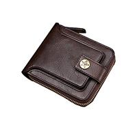 Carteras Para Hombre Tarjetero Hombre Cartera De Cuero San Valentin Marron Tarjetas Joven Con Cadena Monedero Minimalista Pequeño Bolso Mano Compacta Valentín Billeteras Wallets for Men Personalizada