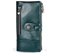 Carteras para Mujer Cartera Mujer Cuero De Vaca Doble Cremallera Walets Cuero Genuino Monedero Femenino Carteras Largas para Mujer Bolso De Embrague para Mujer Titular De La Tarjeta (Color : 3513