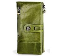 Carteras para Mujer Cartera Mujer Cuero De Vaca Doble Cremallera Walets Cuero Genuino Monedero Femenino Carteras Largas para Mujer Bolso De Embrague para Mujer Titular De La Tarjeta (Color : 3513