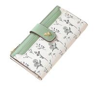 Carteras para Mujer Portamonedas de Cuero con Cremallera