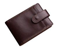 Carteras para niños Cartera delgada de alta calidad corto delgado billetera para hombre Carteras, café, talla única