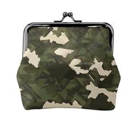 Carteras pequeñas de camuflaje militar para mujer, carteras para mujer, monedero para mujer, cartera pequeña para mujer, bolsa de maquillaje pequeña para bolso, Black, Talla única, Organizador de