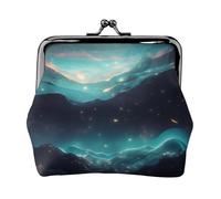 Carteras pequeñas de estrellas de ciencia ficción para mujer, carteras para mujer, monedero para mujer, cartera pequeña para mujer, bolsa de maquillaje pequeña para bolso, Black, Talla única,