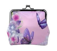 Carteras pequeñas de mariposa rosa para mujer, carteras para mujer, monedero para mujer, cartera pequeña para mujer, bolsa de maquillaje pequeña para bolso, Black, Talla única, Organizador de bolsas
