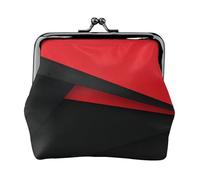 Carteras pequeñas rojas y negras para mujer, carteras para mujer, monedero para mujer, cartera pequeña para mujer, bolsa de maquillaje pequeña para bolso, Black, Talla única, Organizador de bolsas