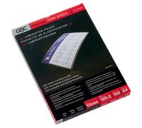 GBC fundas de laminacion rapida de documentos A4 | brillante | 2x125 micras | 100 unidades