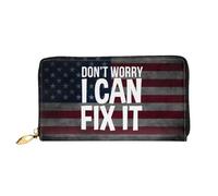 Carteras Tarjeteros No Te Preocupes, Puedo Solucionarlo Monedero Mujer Vintage Carteras Hermosamente Bolso Retro De Mujer para Madre, Hija, Mejor Amigo