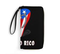 Carteras Tarjeteros Puerto Rico Divertido Puerto 2 Coin Purse Monedero con Cremallera Bolso Dinero Impreso Billetera Bolsa para Amante, Mejor Amigo, Hija