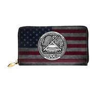 Carteras Tarjeteros Samoa Americana Carteras Retro Portamonedas Muchas Ranuras para Tarjetas Change Purse para Profesor, Hija, Madre