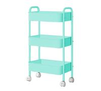 Cartero De Restaurantes De 3 Niveles - Carrito De Archivos Enrollables Con Ruedas | Servicio De Alimentos De Tranvía De Servicio Pesado Para La Oficina, El Hogar, La Organización Del Aula, El Carrito