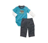 Carter's 2-pc L/S Bodysuit Set - Turquoise-NB by Carter's