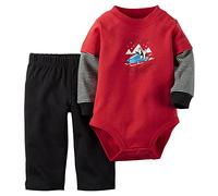 Carters Baby Boys 2-Piece Bodysuit & Pant Set Sidekick Red NB by Carter's