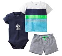 Carter's Baby Boys 3-piece Bodysuit & Short Set