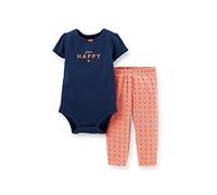 Carter's Baby Girls 2-piece Forever Happy Bodysuit & Pant Set (Newborn) by Carter's