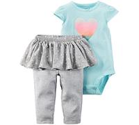 Carter's Baby Girls' 2 Piece Set 121g512, Heather, 3 Months