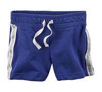 Carters Baby Girls Sparkle Side Stripe French Terry Shorts Blue 9M by Carter's