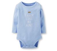 Carter's F14 Slogan Girl LS Fancy Like My Aunt Blue 6 Months by Carter's