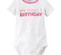 Carter's My First Birthday Bodysuit (Baby) - Pink - 12M