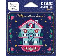 Cartes à gratter Merveilleux hiver: 10 cartes à gratter dorées (Les Ateliers créa - Pochette)